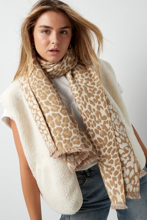 Winter scarf leo lover - orange pink h5 Picture2